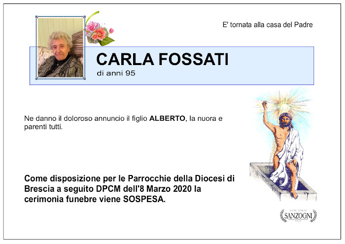 defunto Carla Fossati
