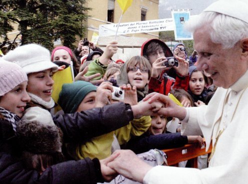 La pioggia nel giorno del Papa