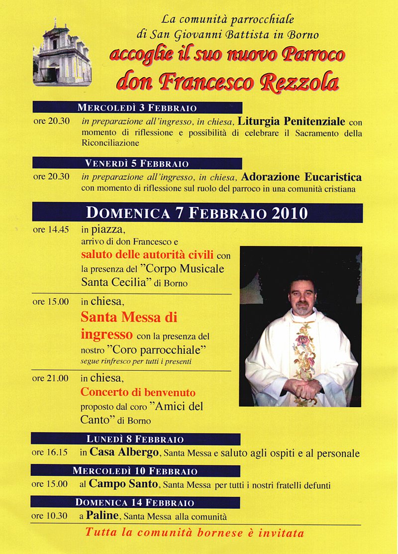 7-2-2010: accoglienza don Francesco Rezzola