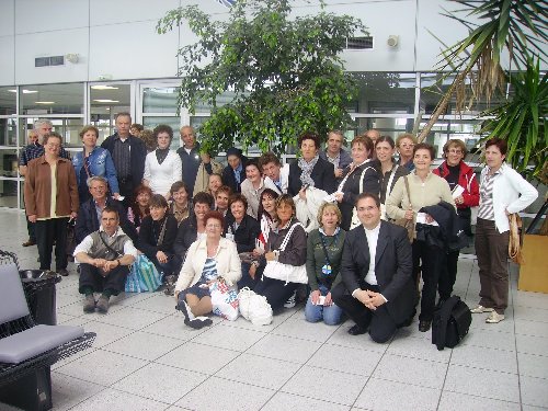con gruppo  a lourdes