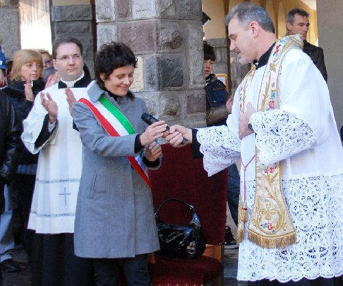 con il sindaco