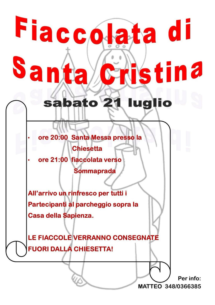 21-7-2018: fiaccolata di S. Cristina a Lozio