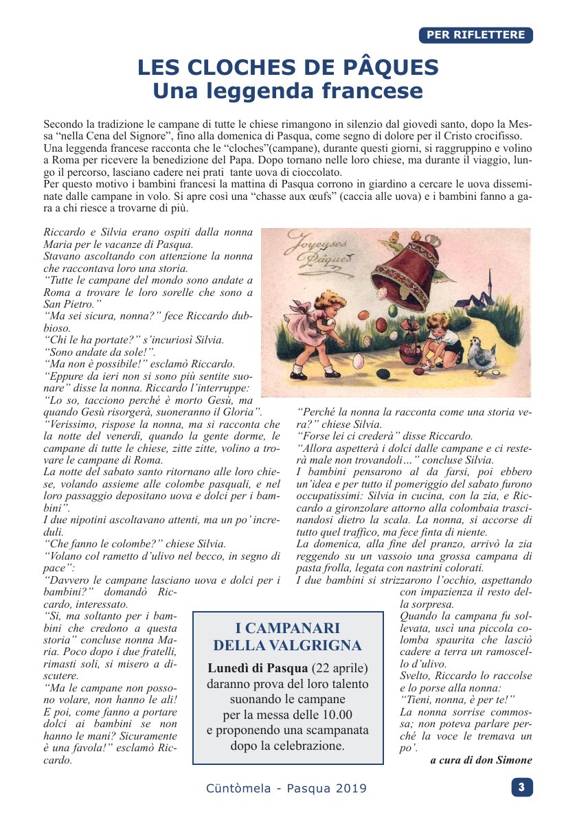 Cuntomela Pasqua 2019