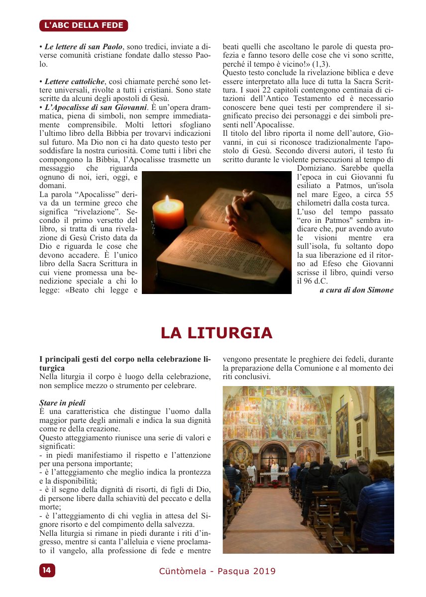 Cuntomela Pasqua 2019