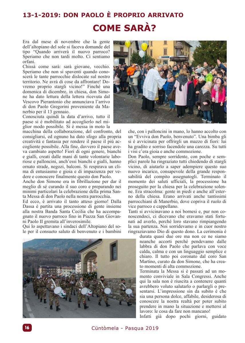 Cuntomela Pasqua 2019