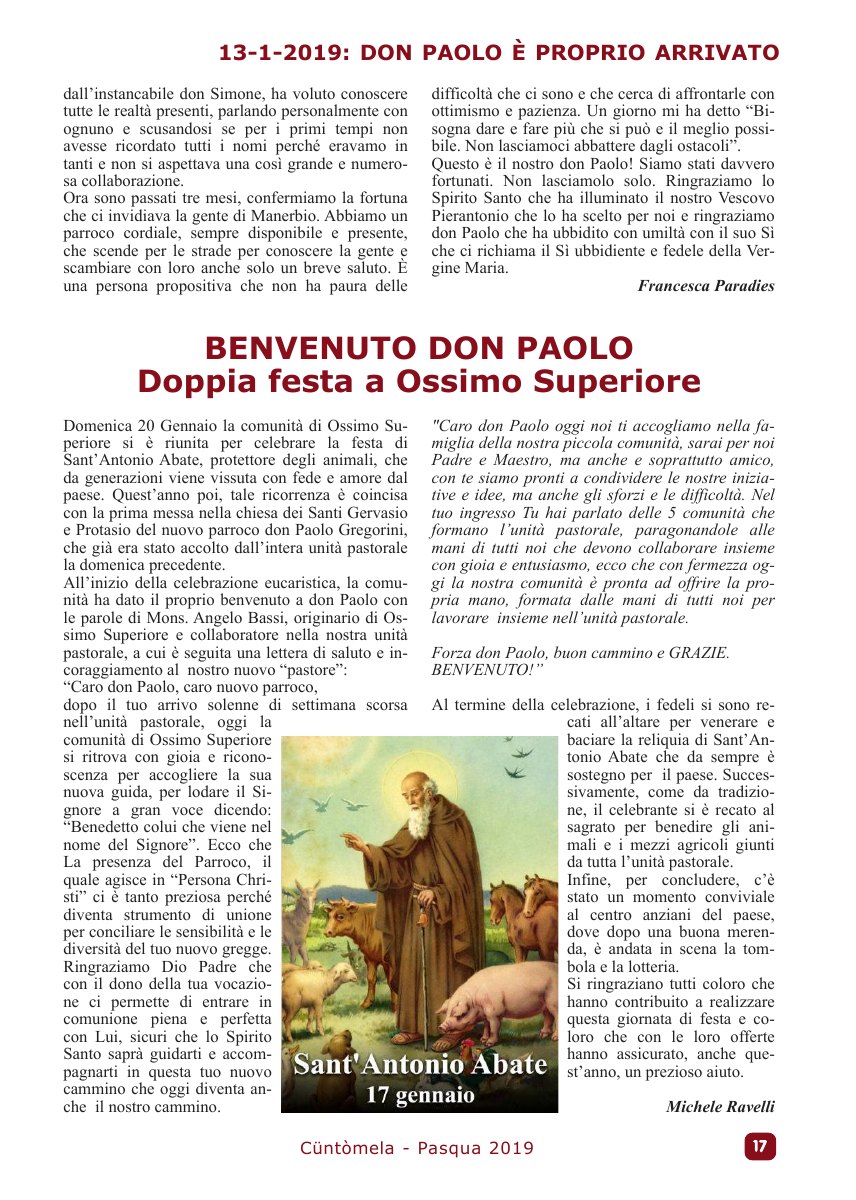 Cuntomela Pasqua 2019