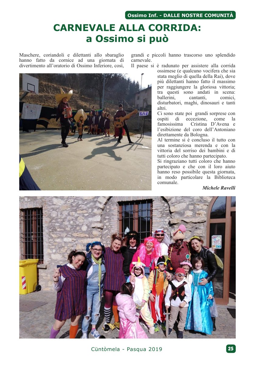 Cuntomela Pasqua 2019