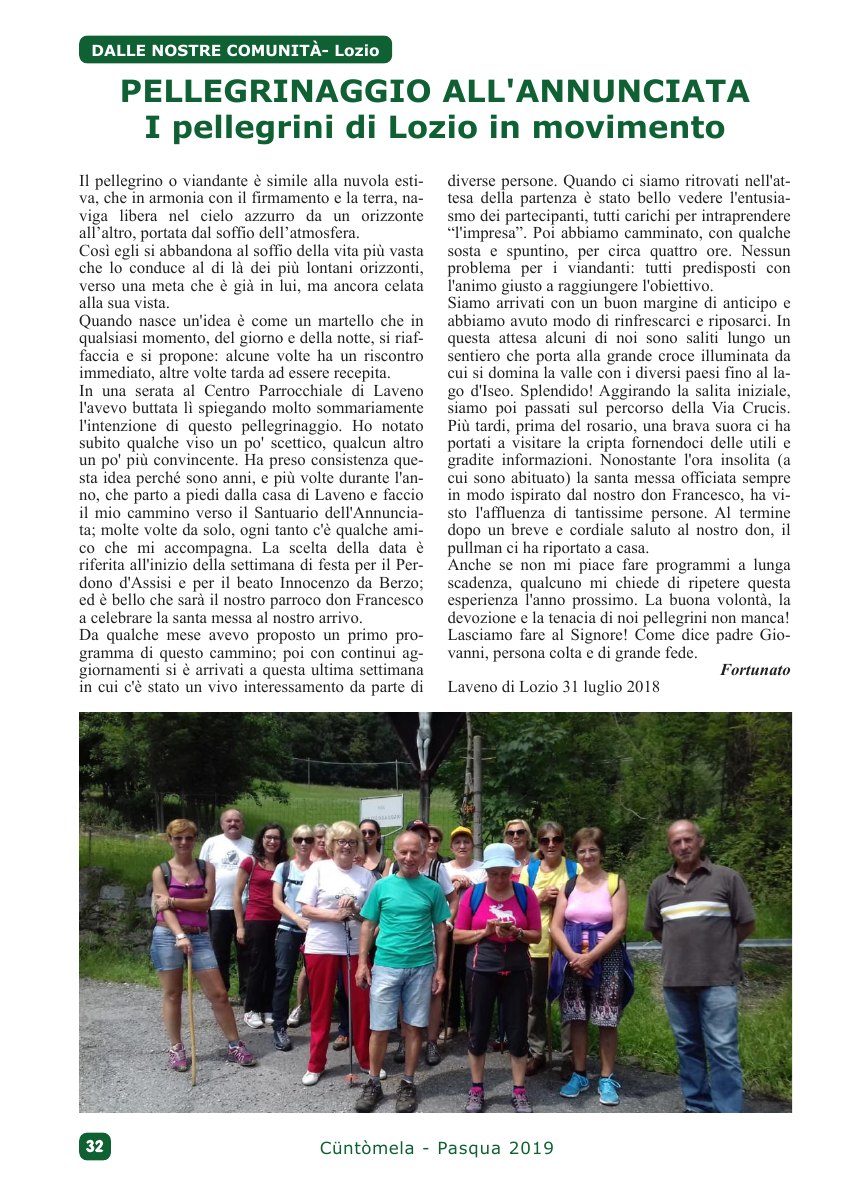Cuntomela Pasqua 2019