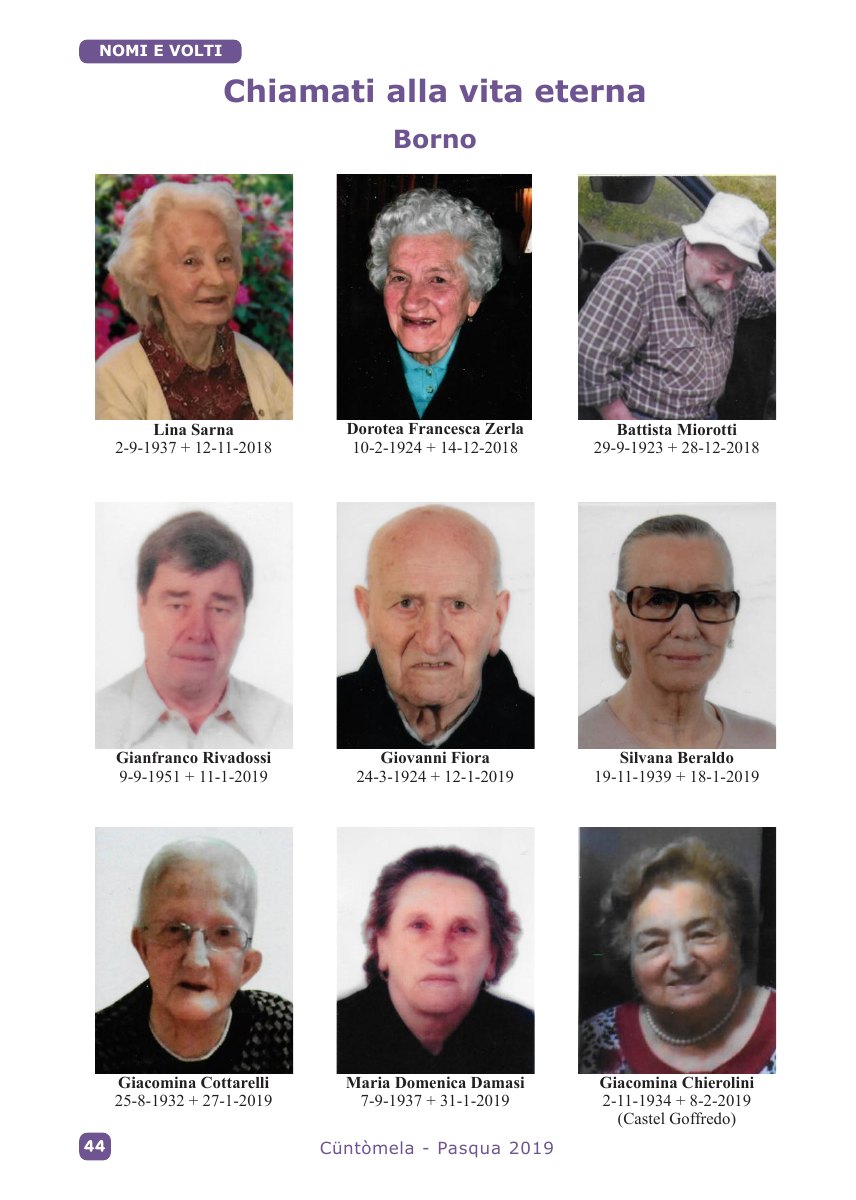 Cuntomela Pasqua 2019