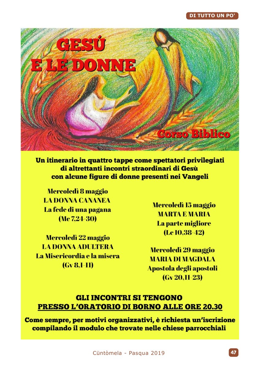 Cuntomela Pasqua 2019