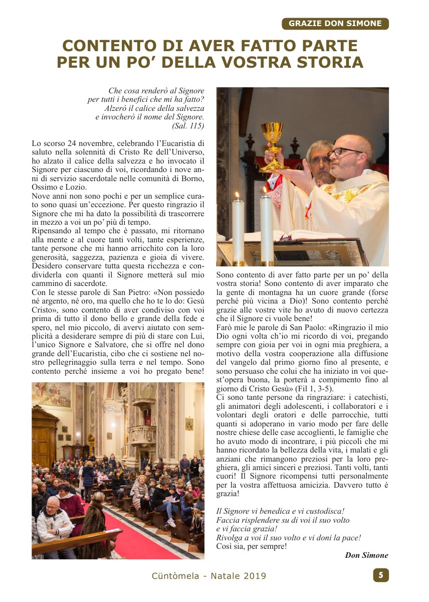 Cuntomela Natale 2019