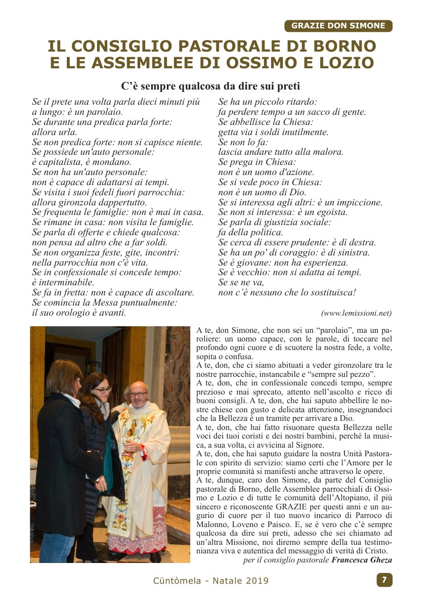 Cuntomela Natale 2019