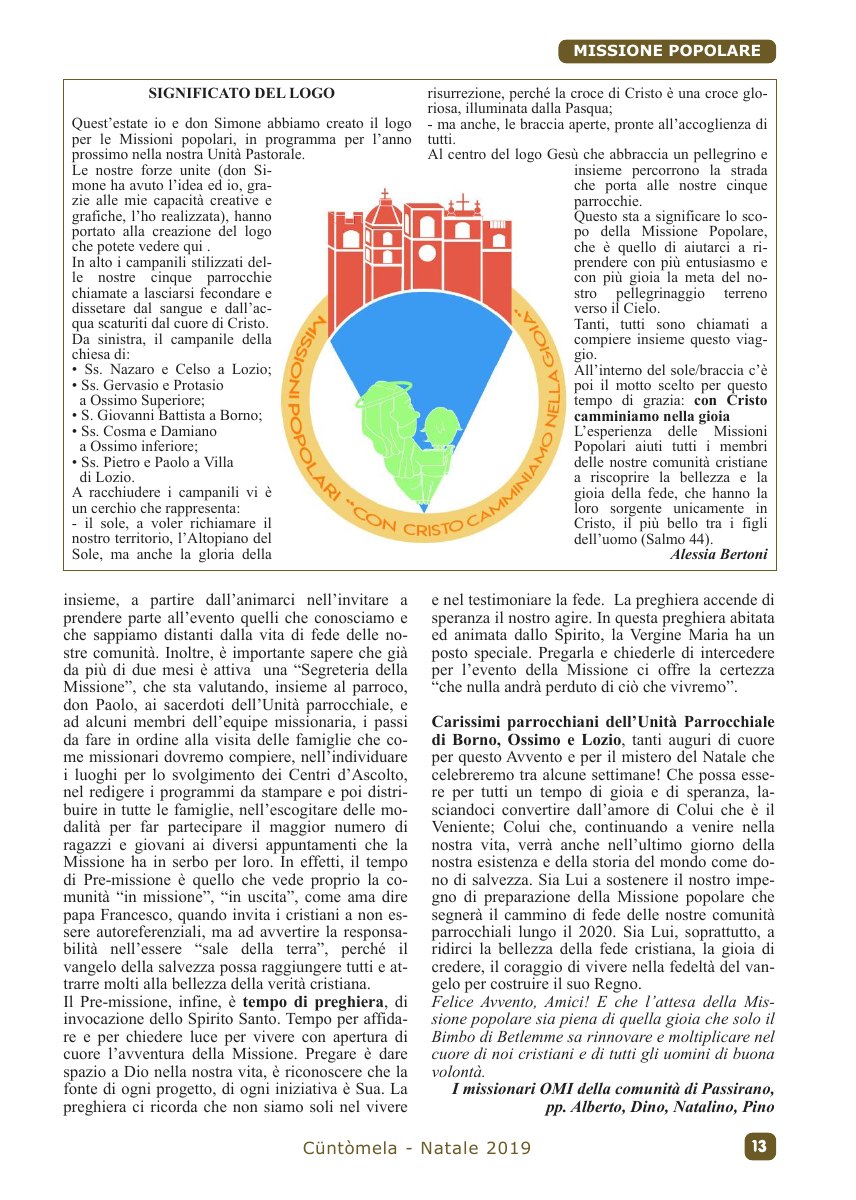 Cuntomela Natale 2019