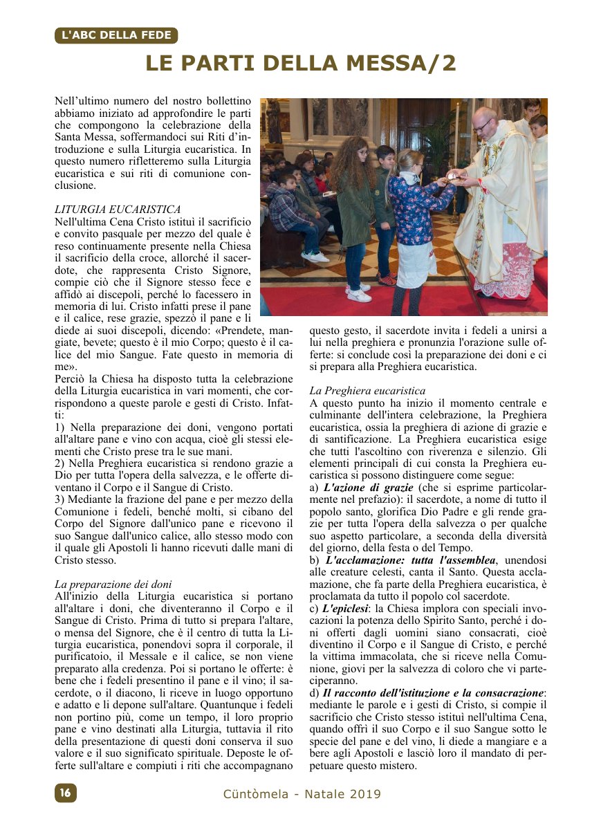 Cuntomela Natale 2019