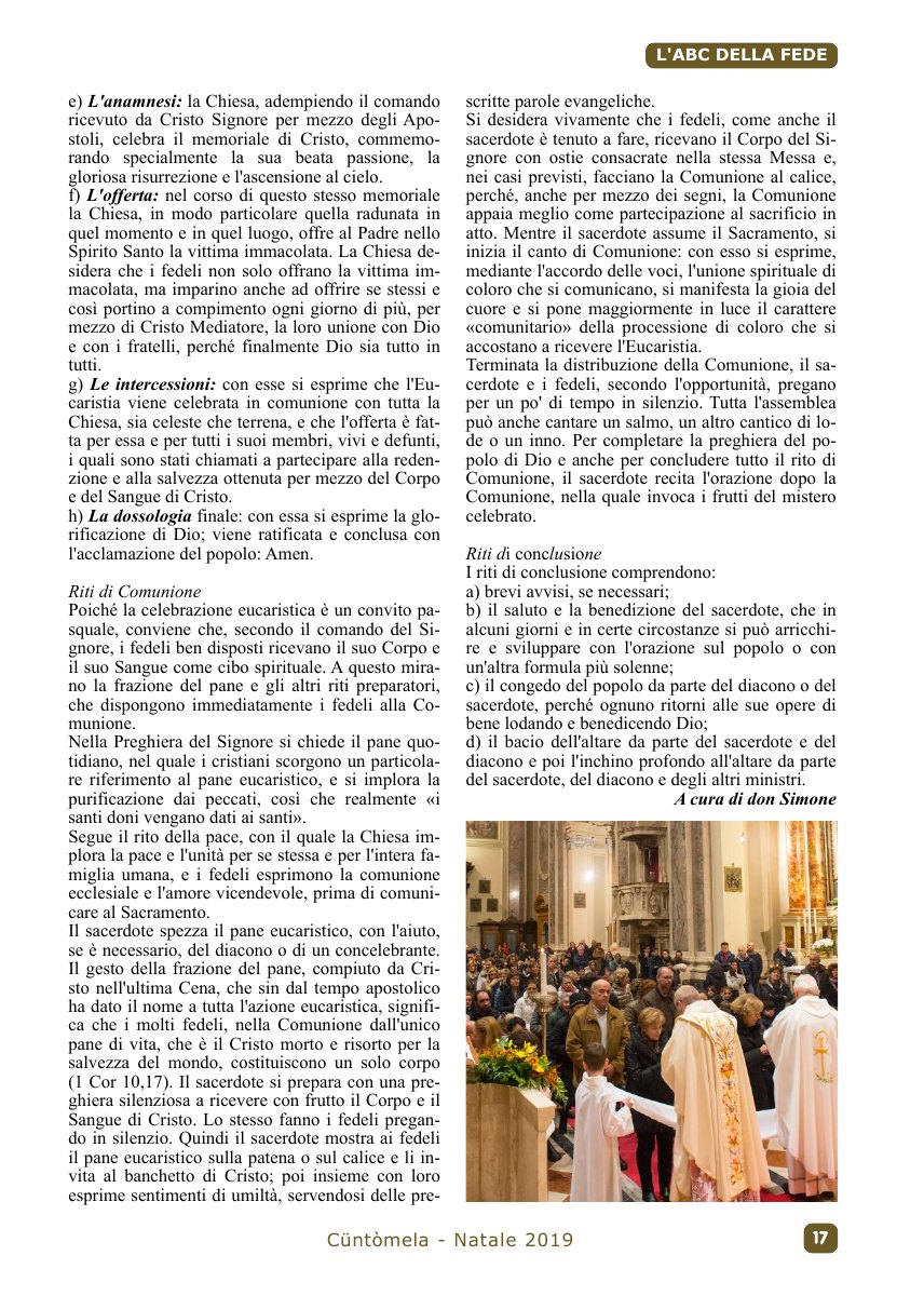 Cuntomela Natale 2019