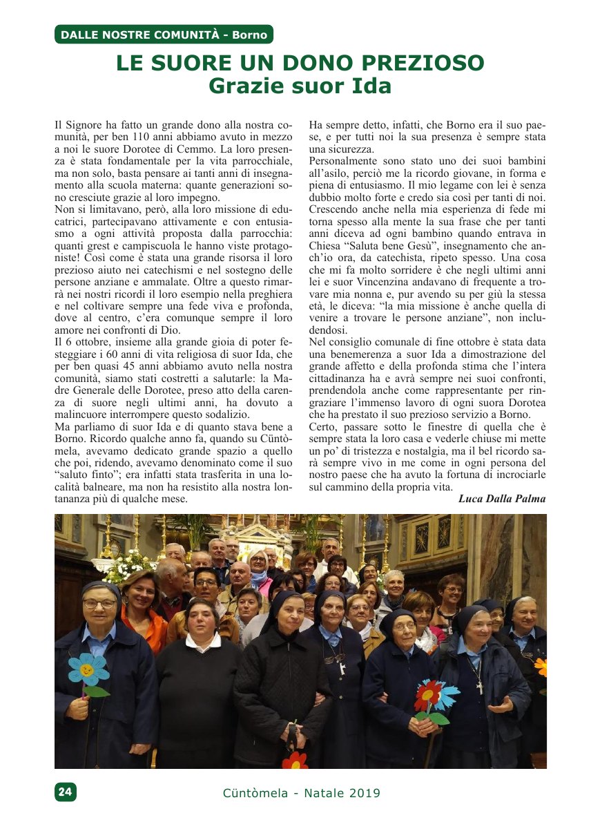 Cuntomela Natale 2019