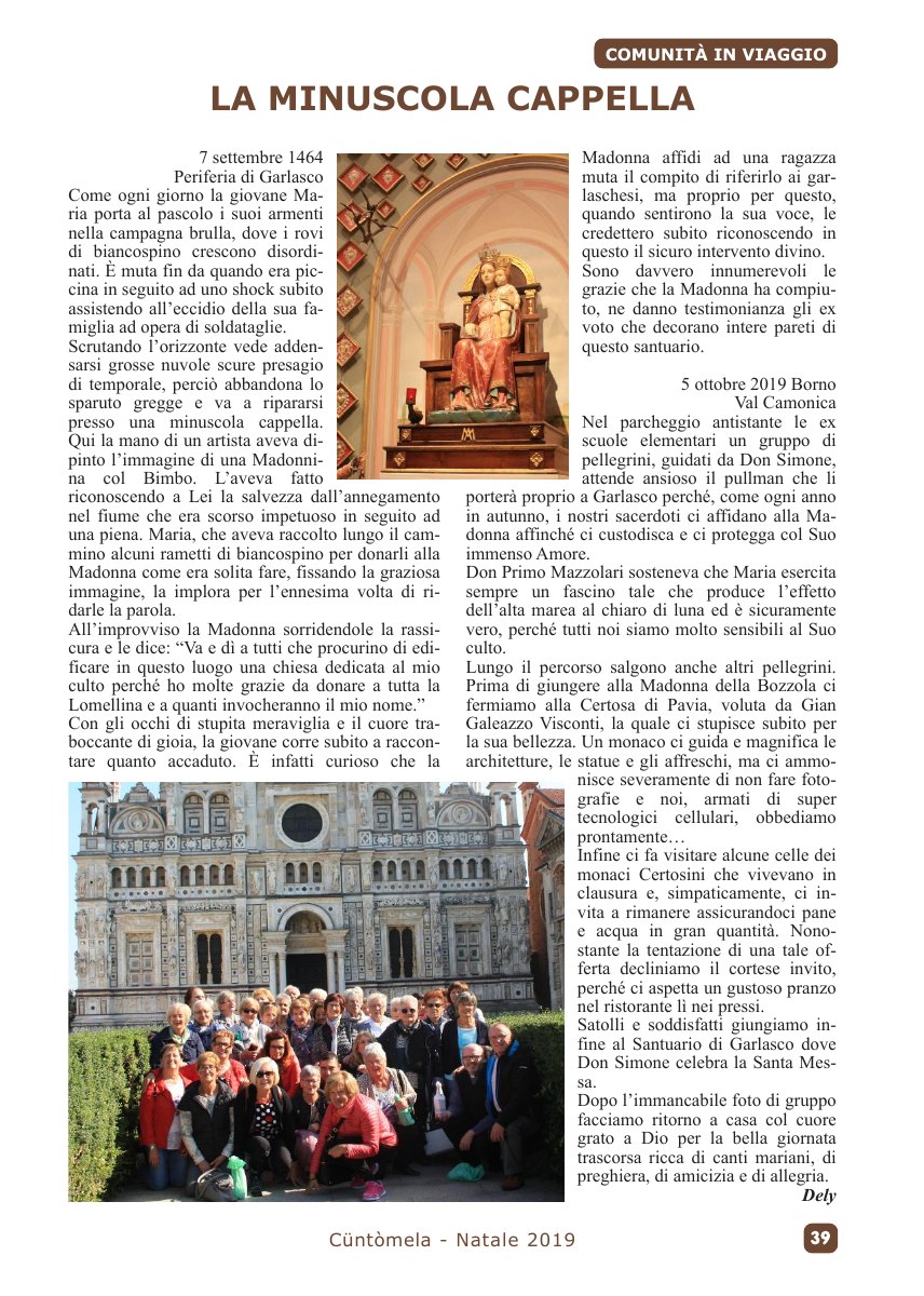 Cuntomela Natale 2019