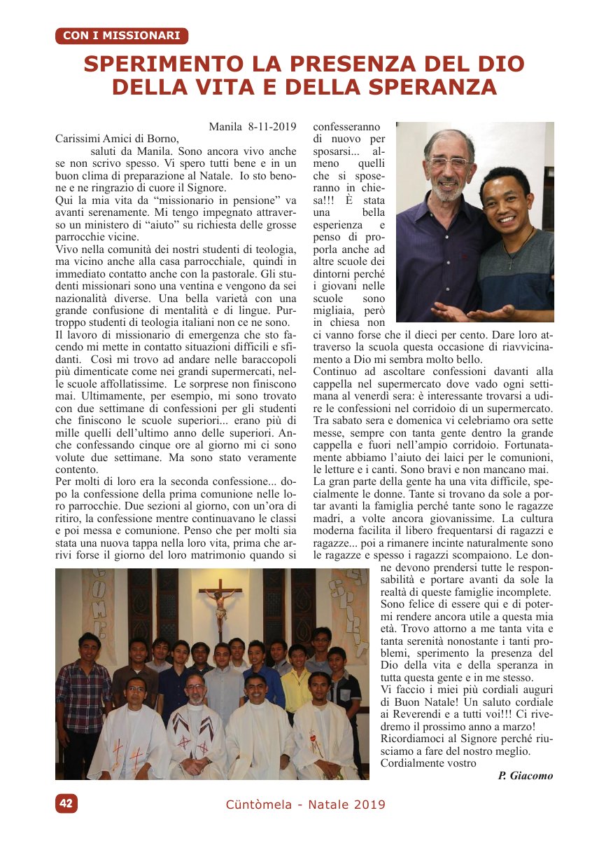 Cuntomela Natale 2019