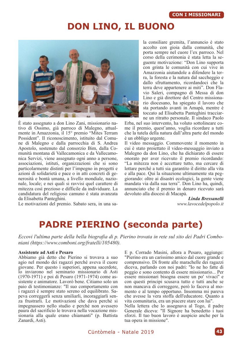 Cuntomela Natale 2019