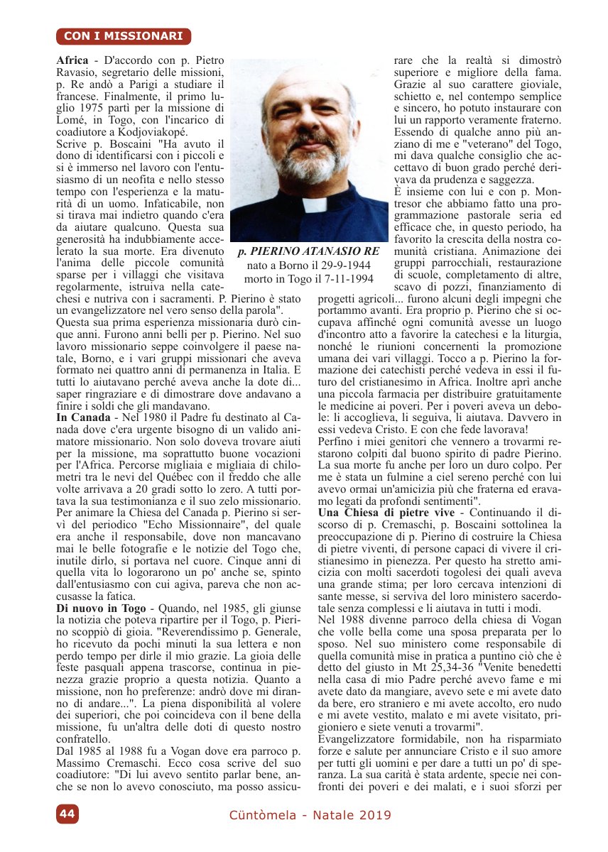 Cuntomela Natale 2019