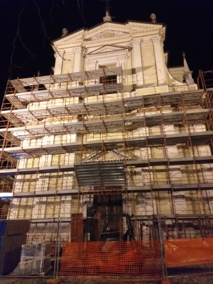 Marzo 2020: allestimento del cantiere