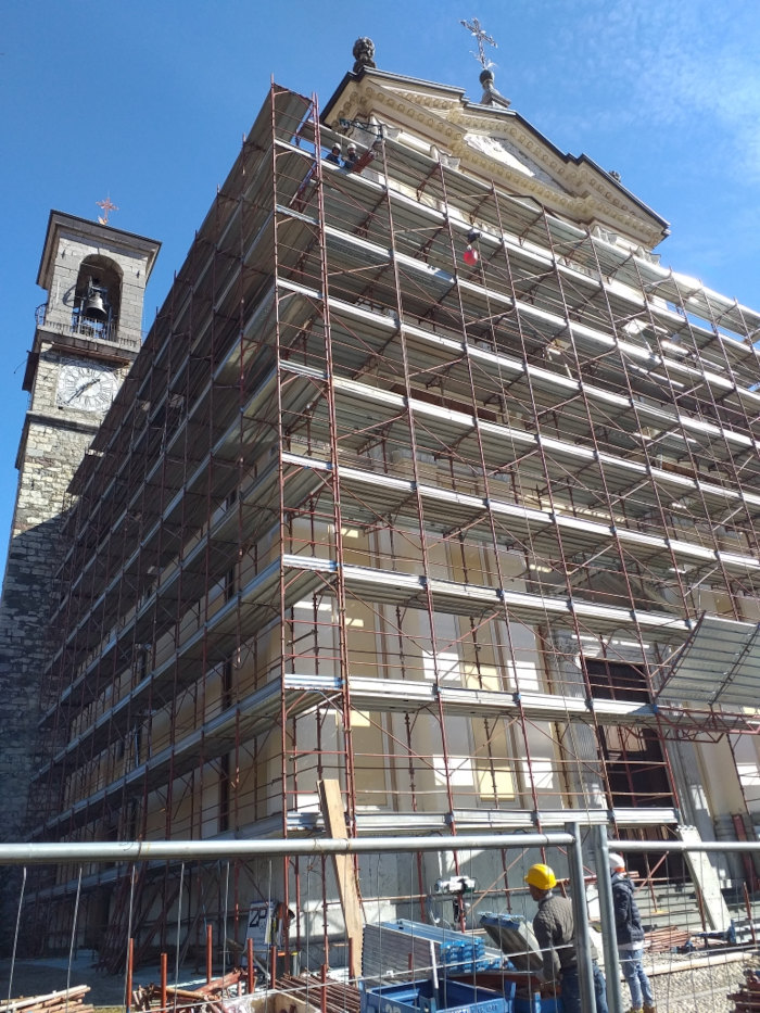 Marzo 2020: allestimento del cantiere