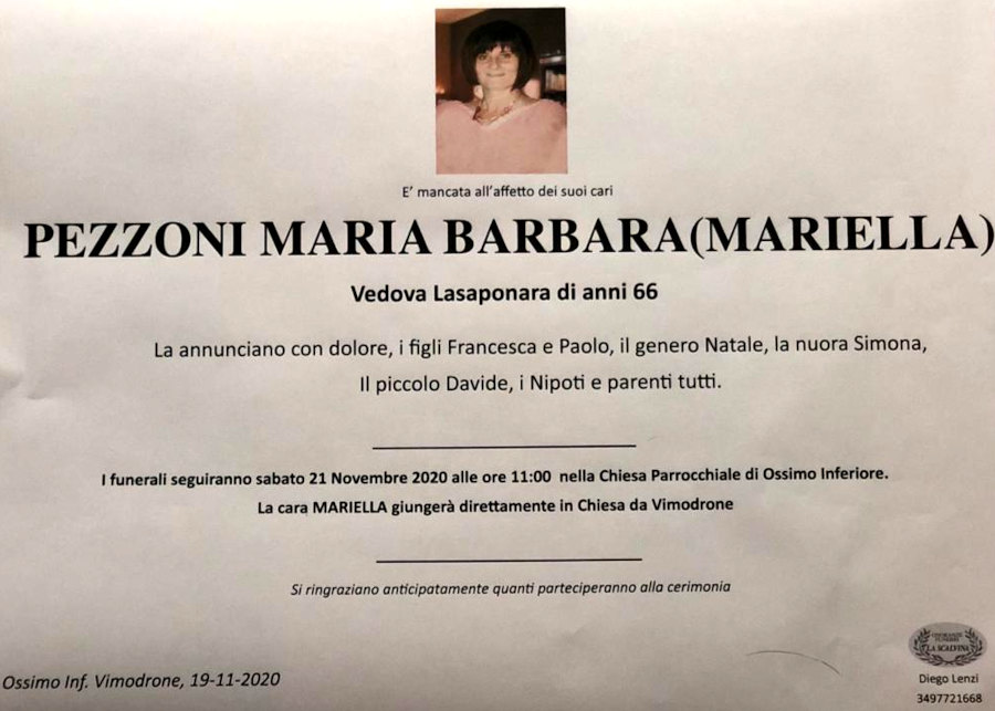19-11-2020: def Maria Barbara Pezzoni
