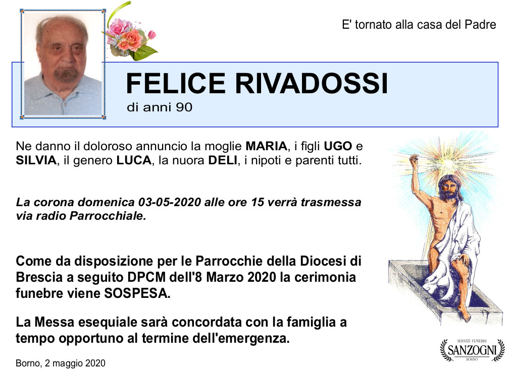 def felice rivadossi