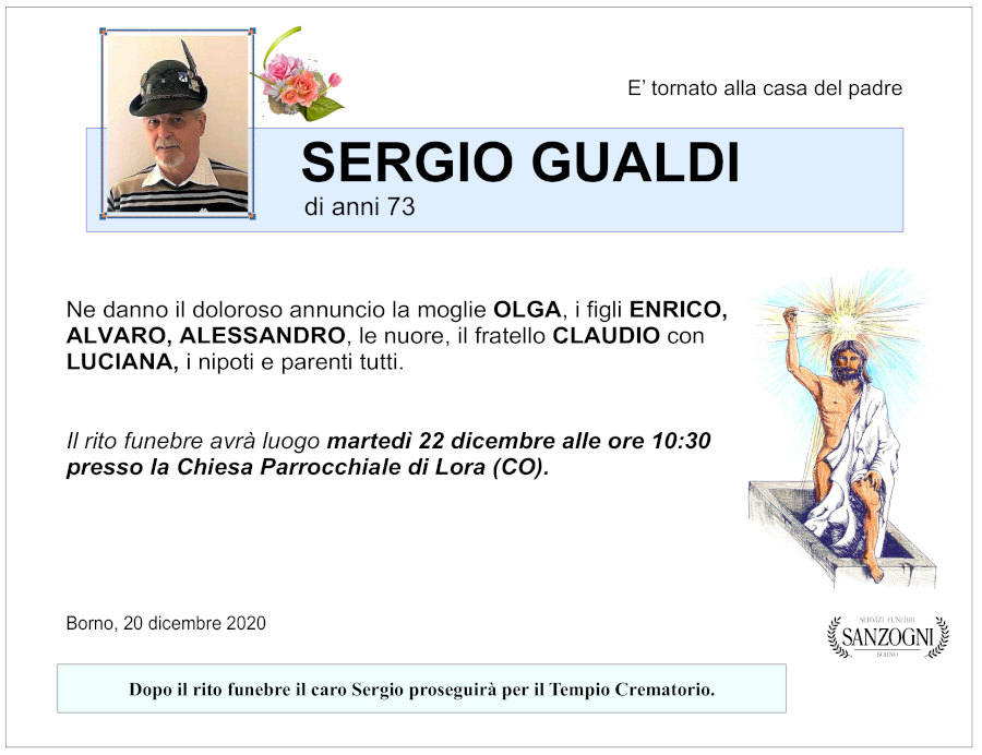 20-12-2020: def sergio gualdi