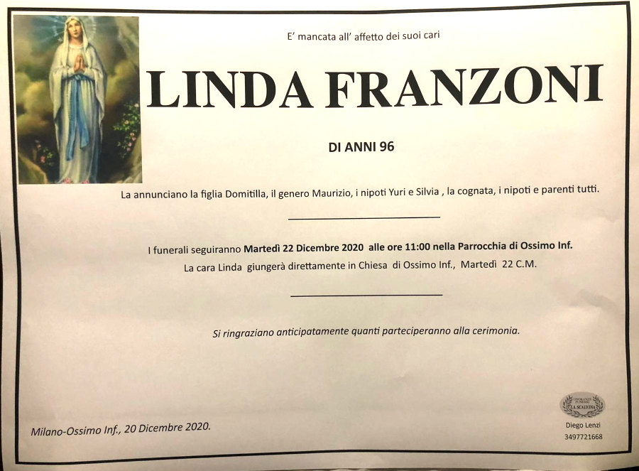 19-12-2020: def linda franzoni