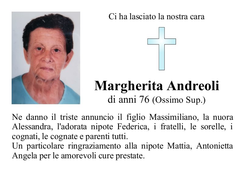 def  margherita andreoli