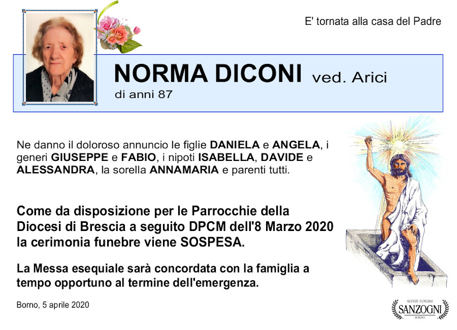 defunto Norma Diconi