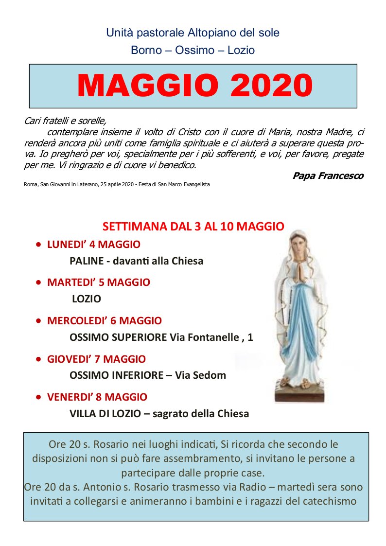 Rosario maggio 2020