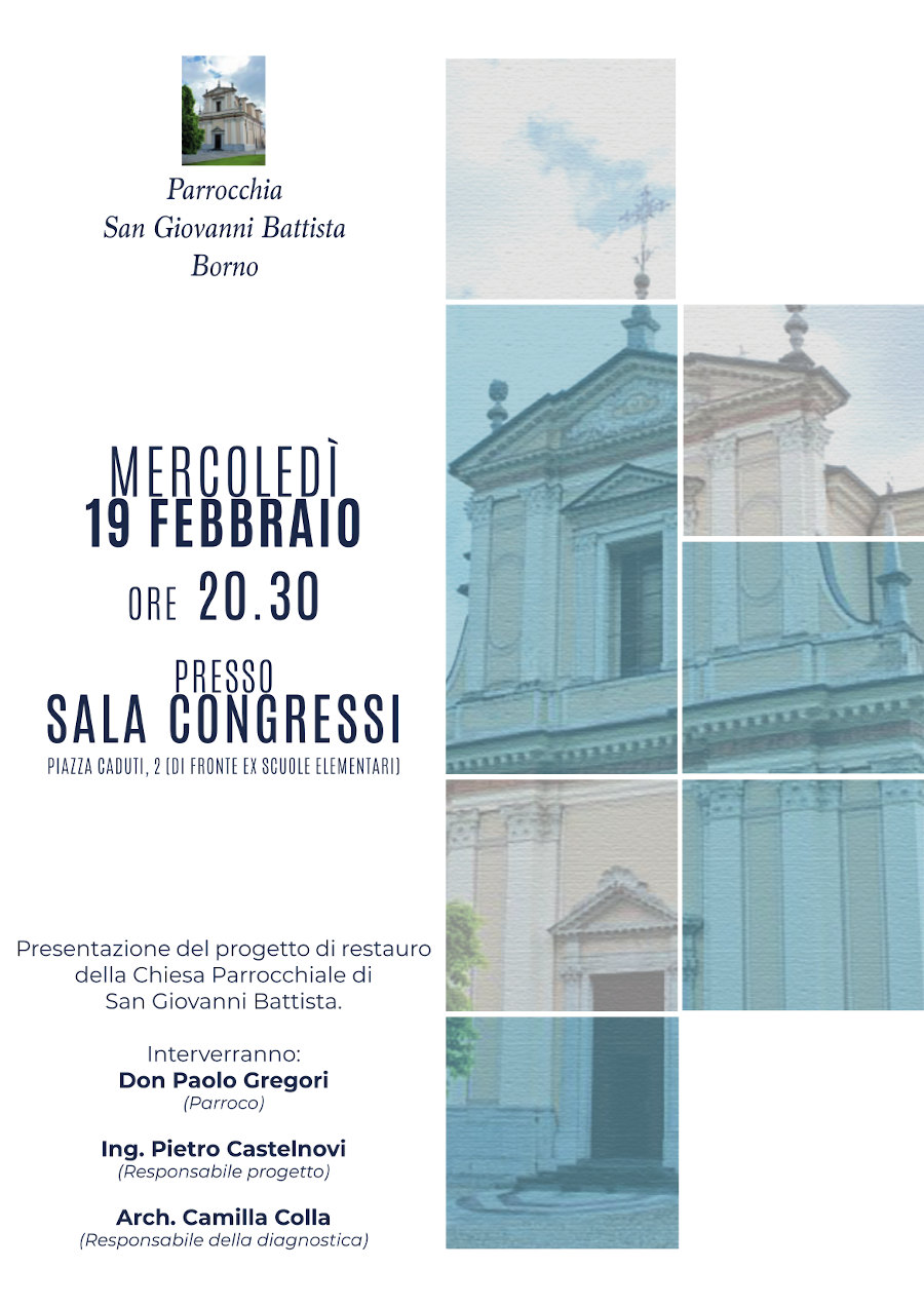 19 febbraio 2020: restauro chiesa parrocchiale