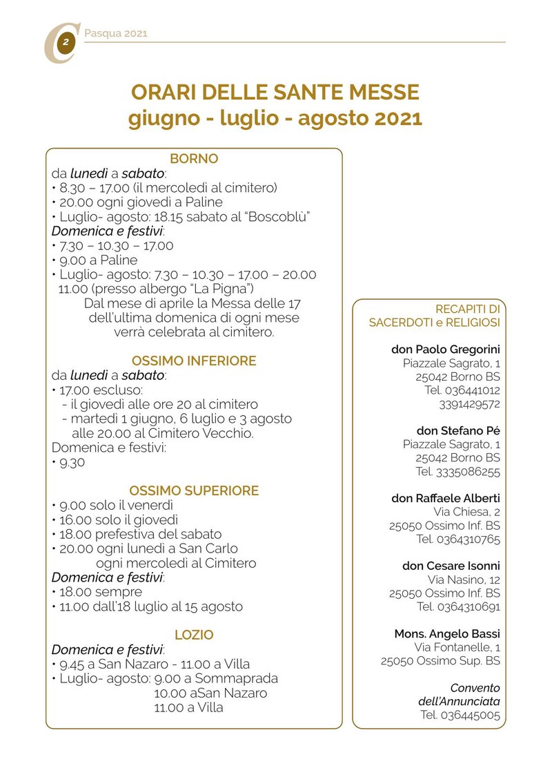 Cuntomela Pasqua 2021