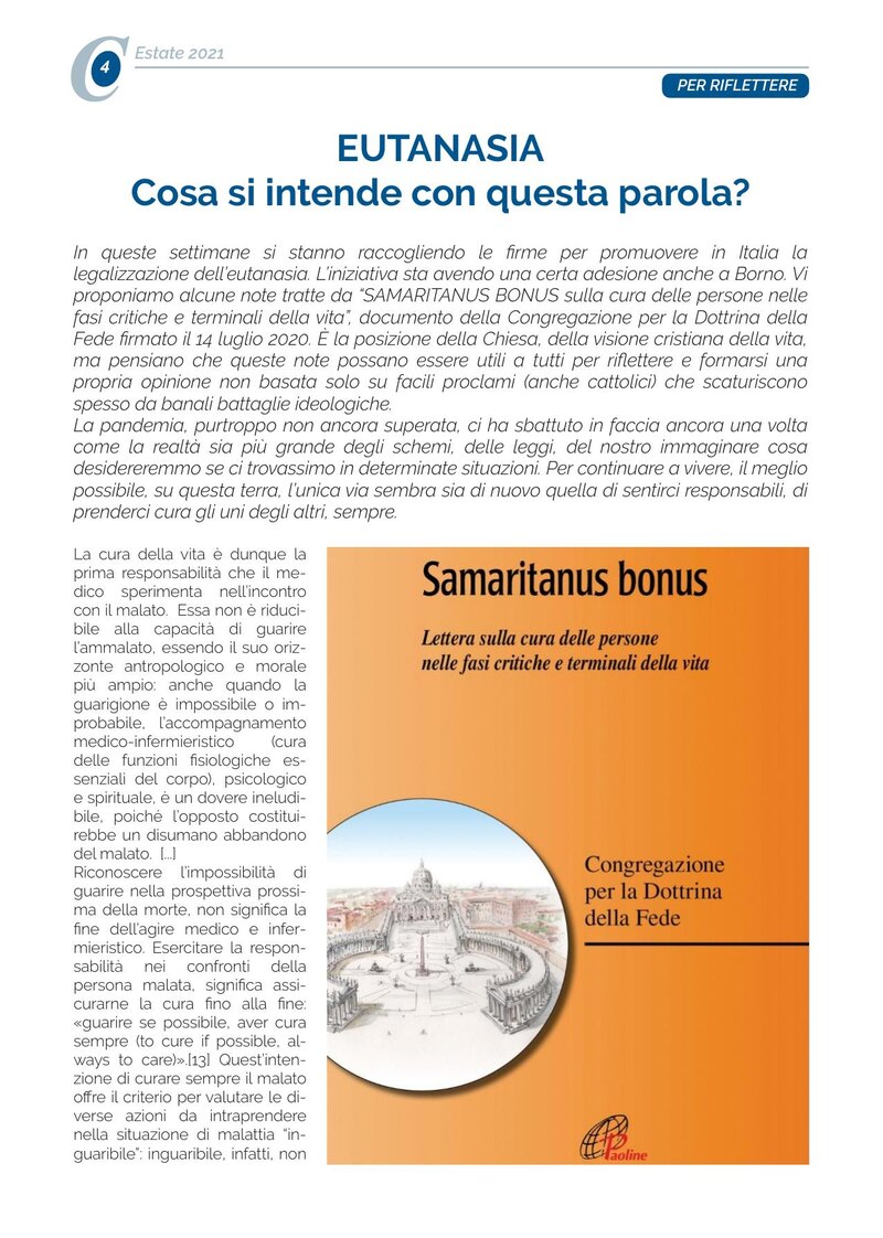 EUTANASIA Cosa si intende con questa parola?