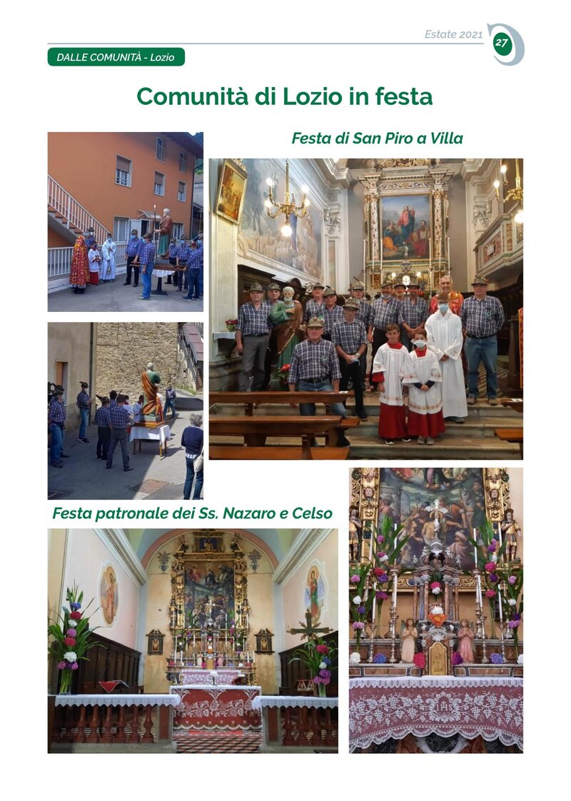 Comunità di Lozio in festa
