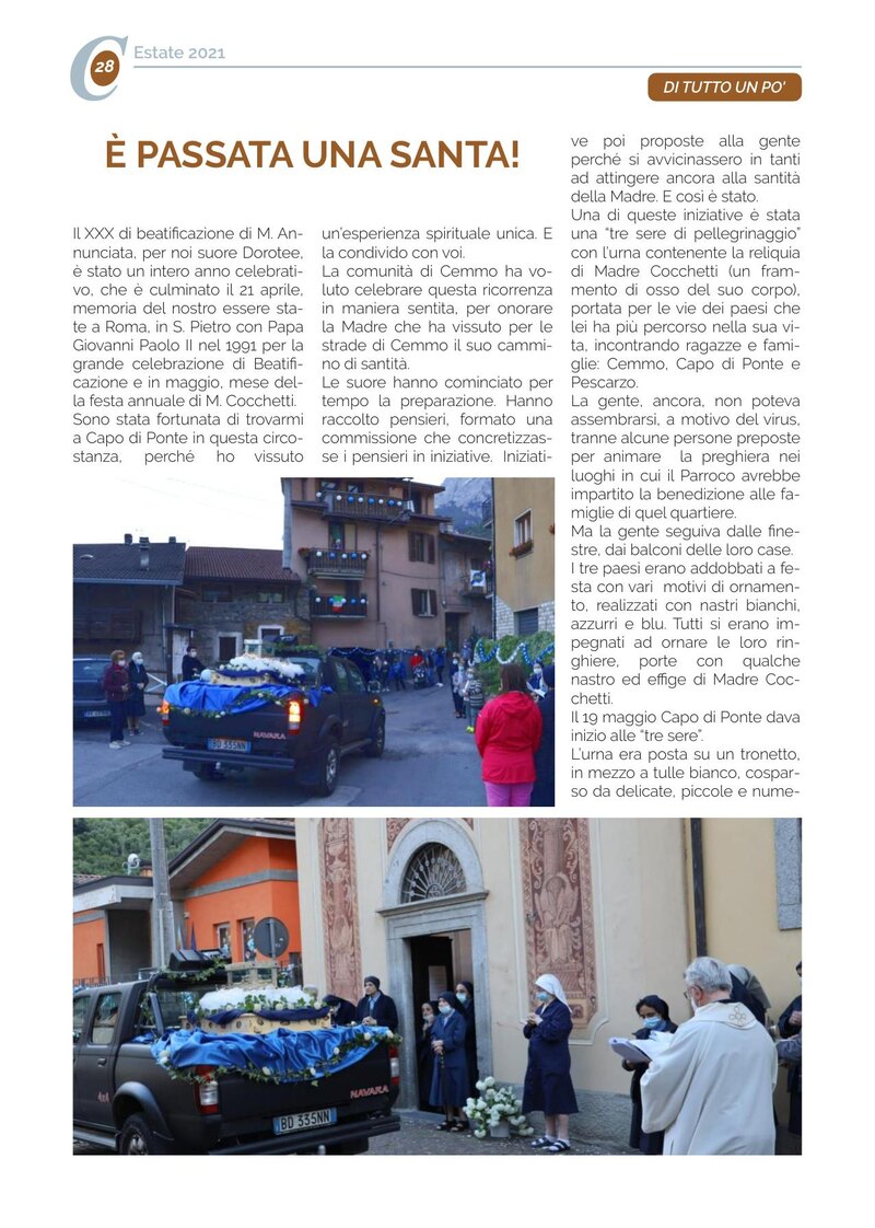 È PASSATA UNA SANTA!