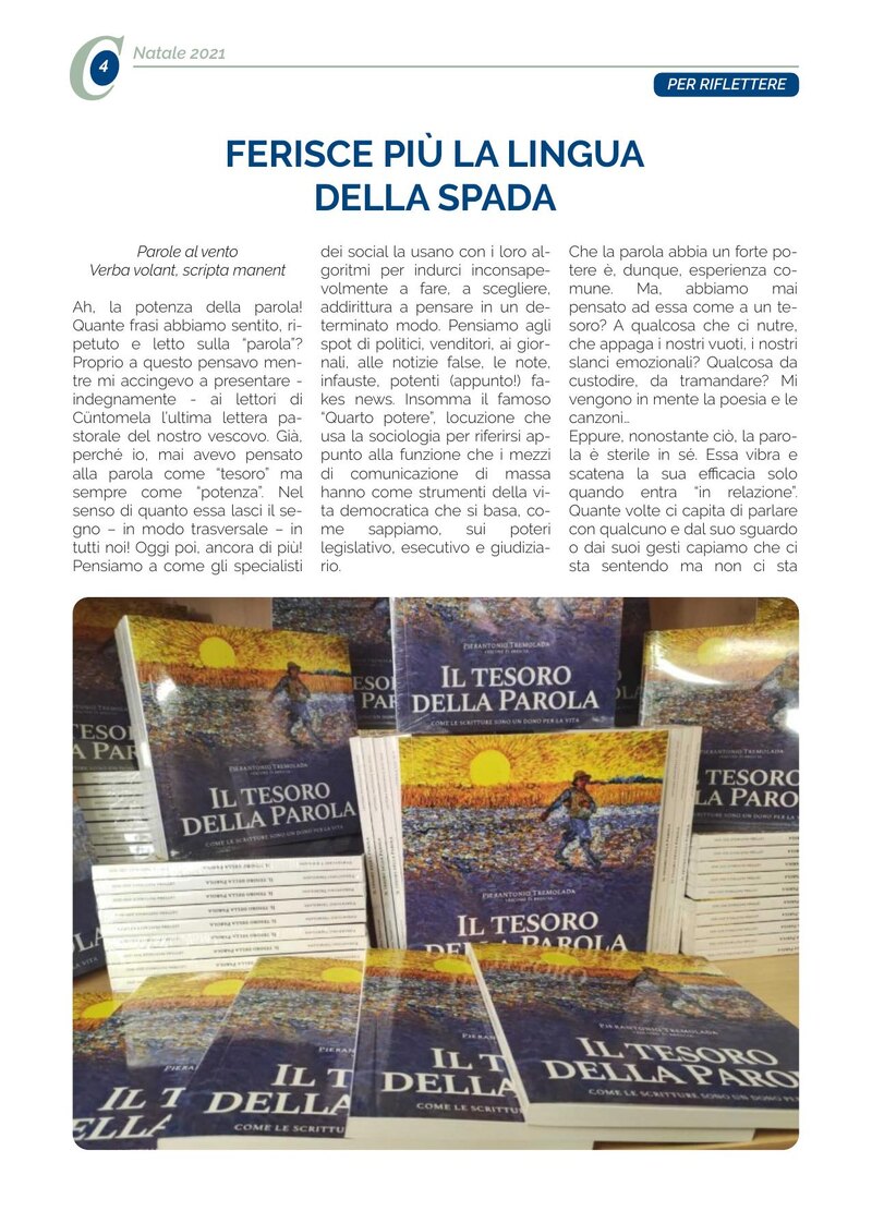 FERISCE PIÙ LA LINGUA DELLA SPADA