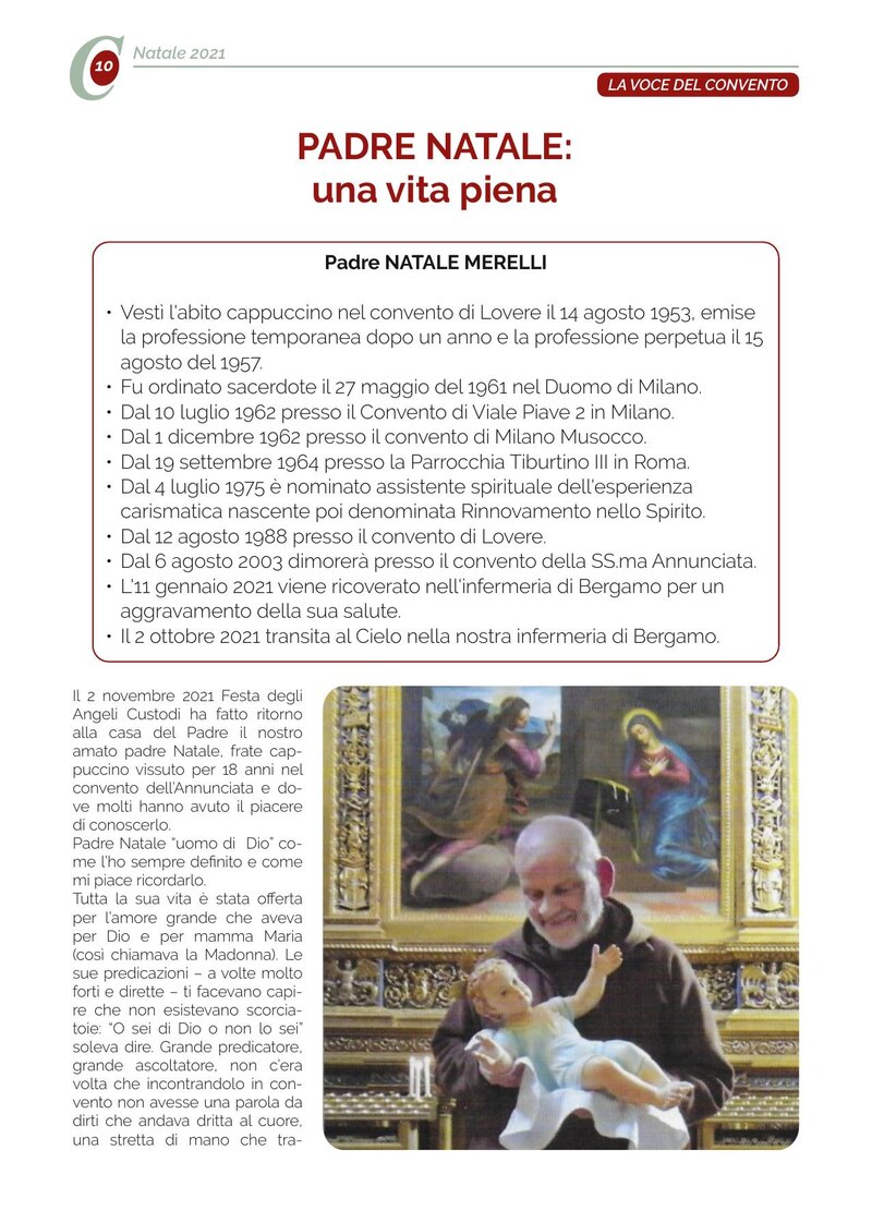 PADRE NATALE: una vita piena
