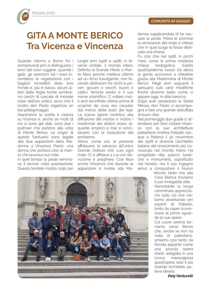 GITA A MONTE BERICO Tra Vicenza e Vincenza
