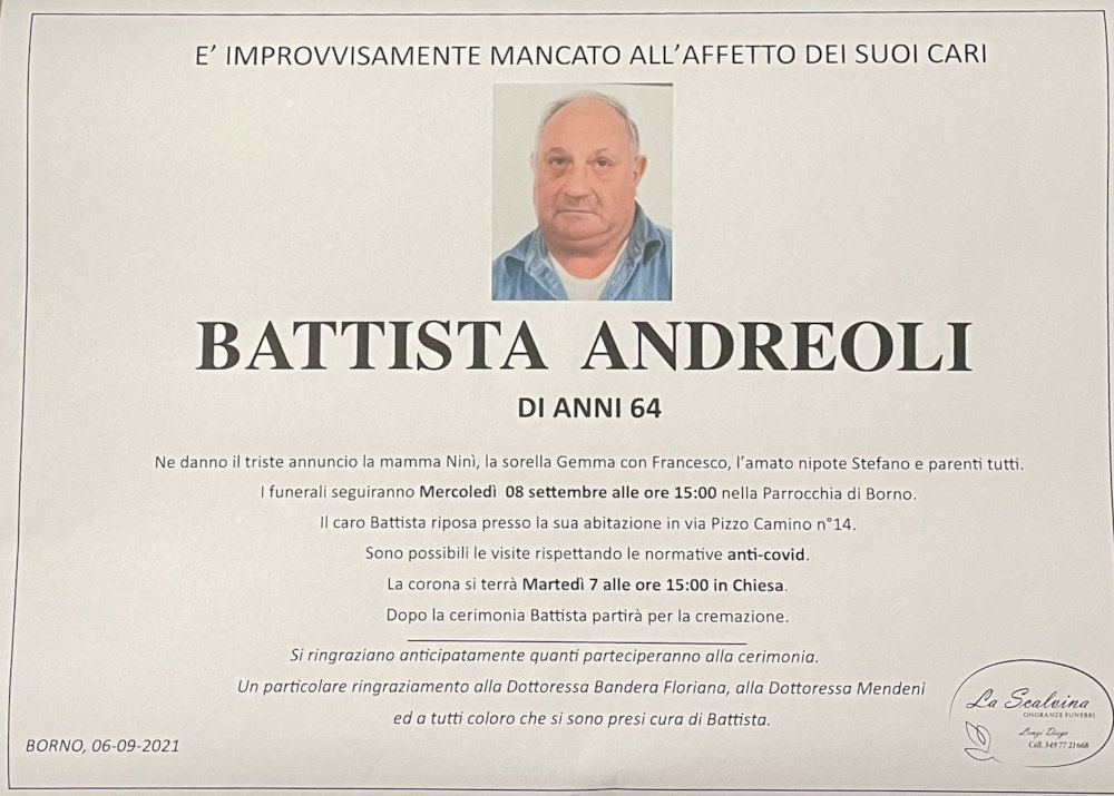 6-9-2021: def battista andreoli