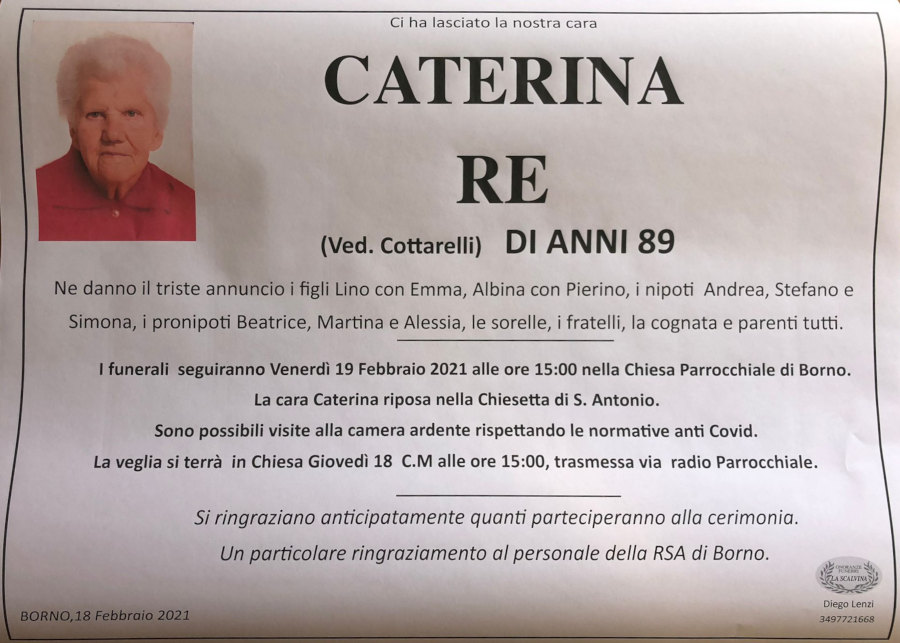 18 feb. 2021 def Caterina Re