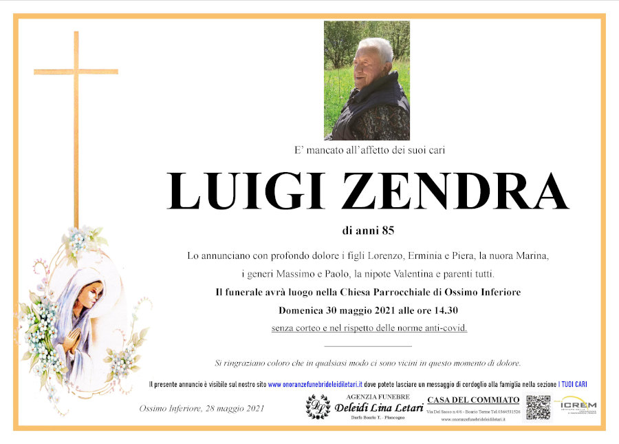 28-5-2021: def luigi zendra