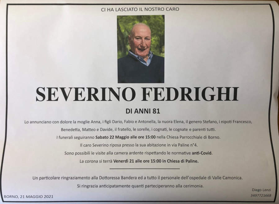 21-5-2021: def severino fedrighi