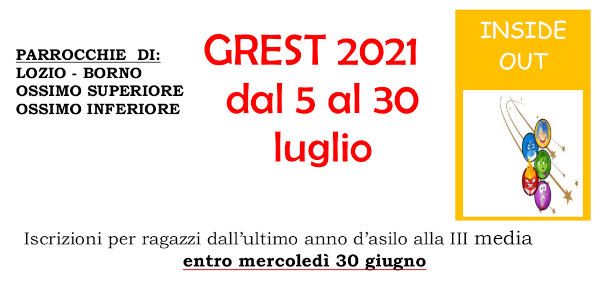 5 - 30 luglio grest