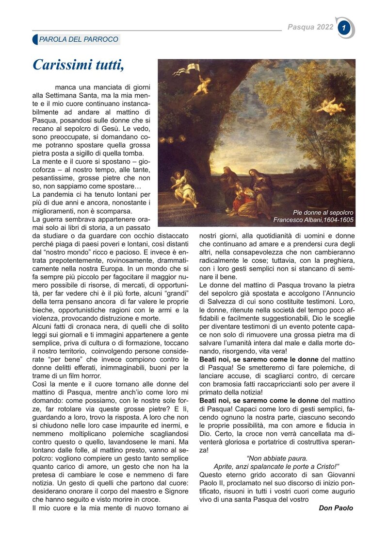 Carissimi,