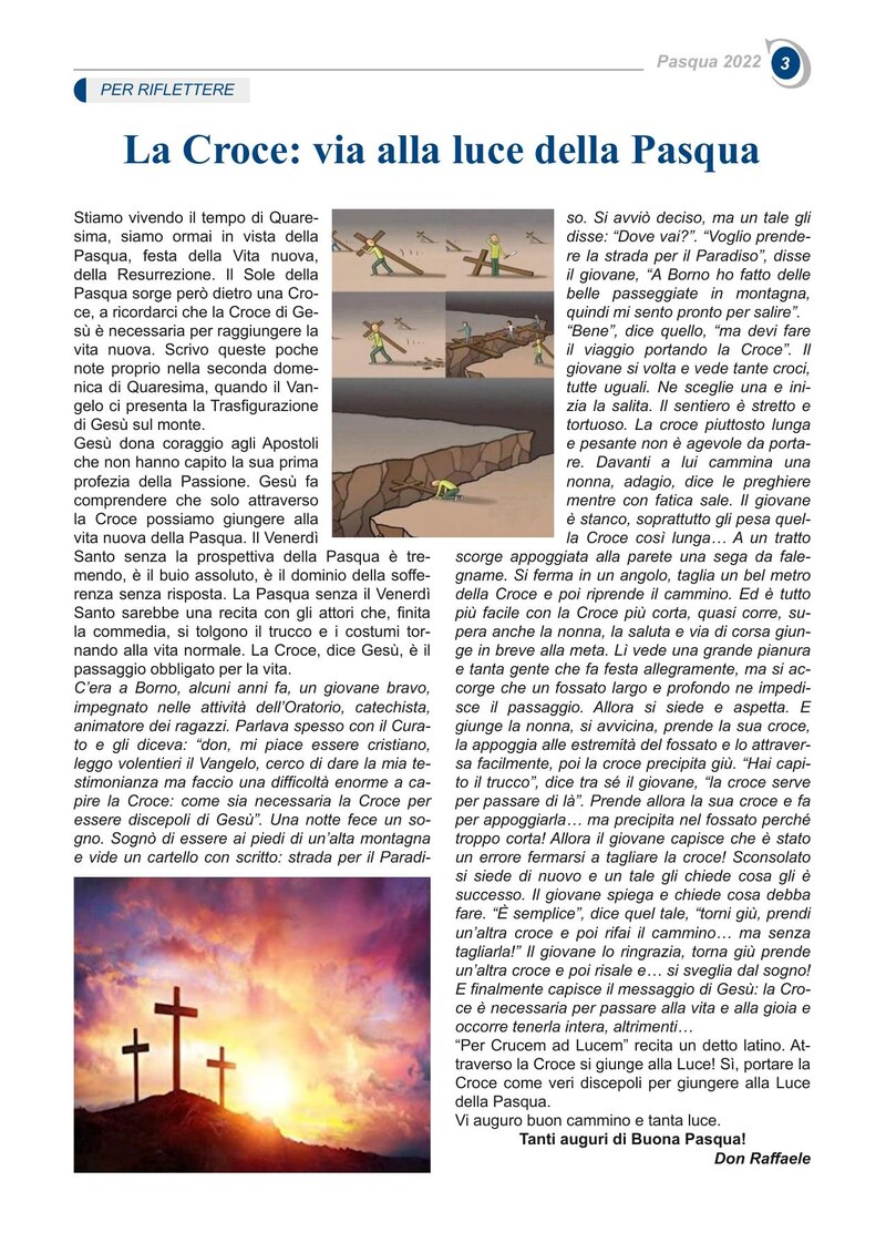 La Croce: via alla luce della Pasqua