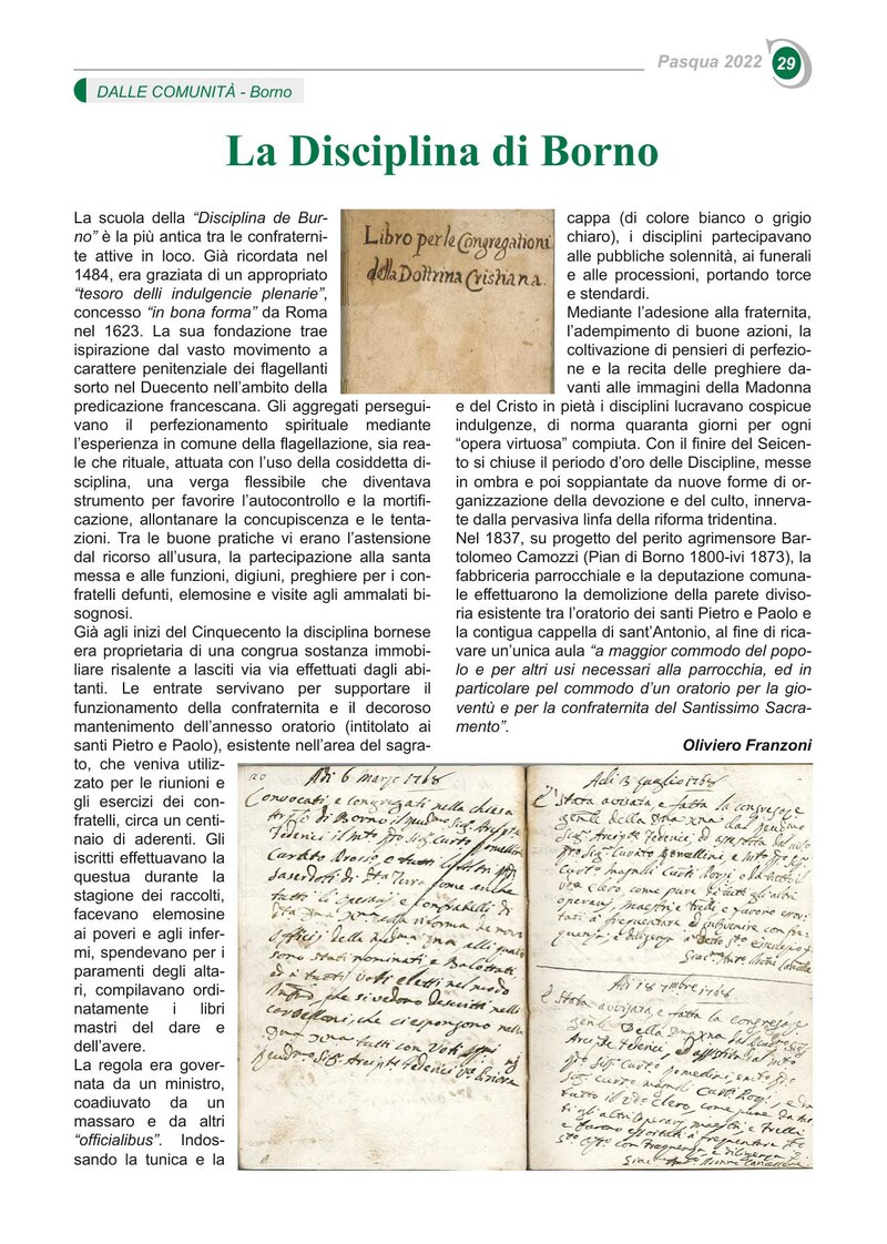 La Disciplina di Borno