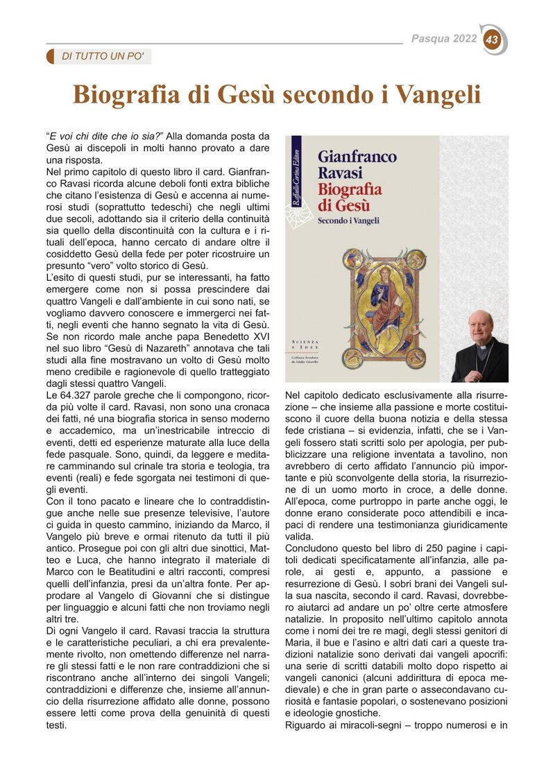 Biografia di Gesù secondo i Vangeli
